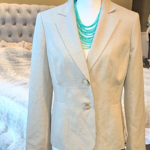 Evan Picone Elegant Beige Women's Blazer